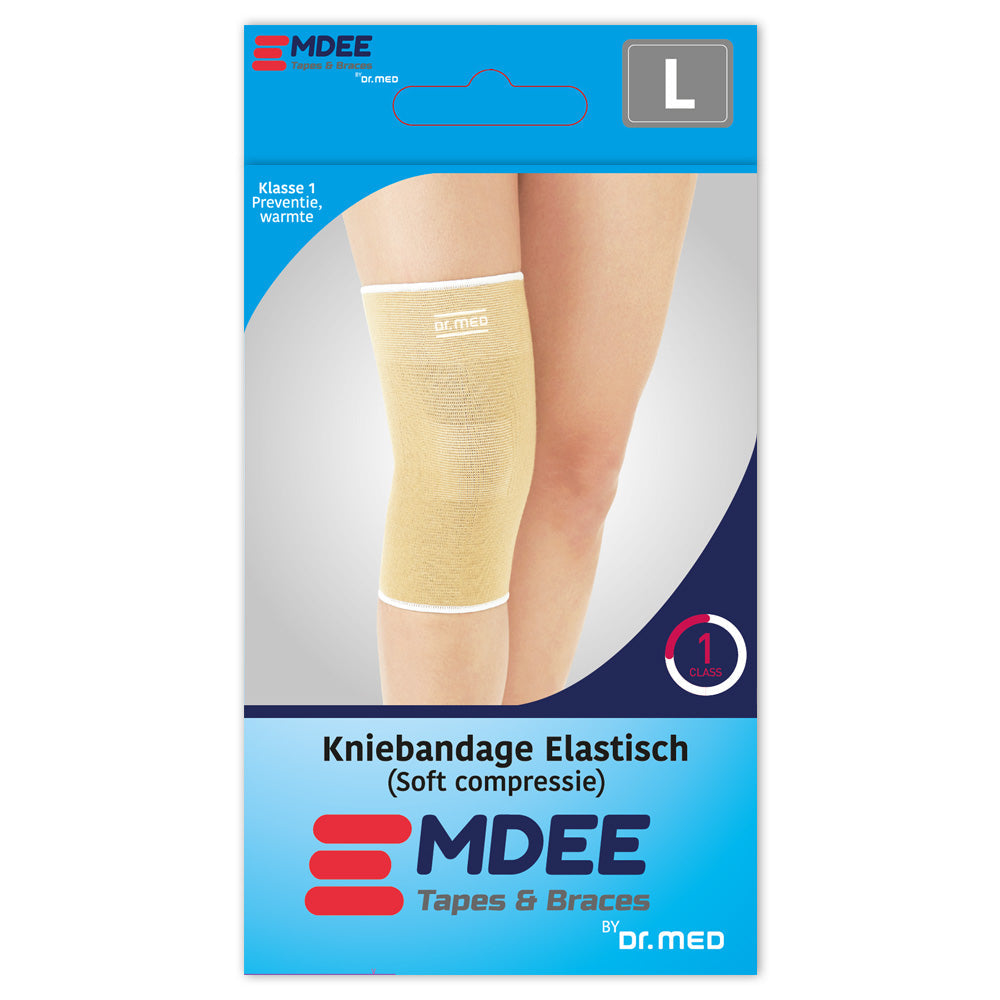 DR-K018-L Kniebandage Elastisch maat L met maat 1000x1000