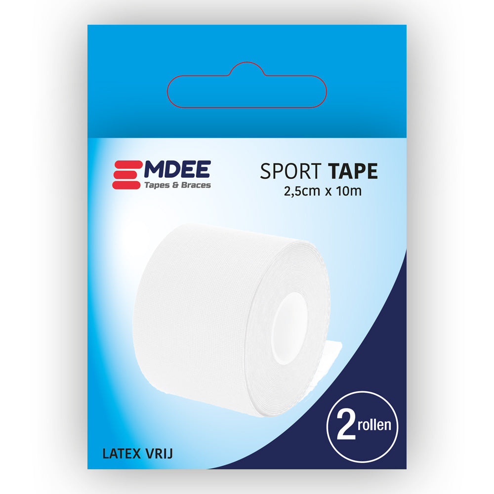 Emdee-Sport-tape-2,5cm10m--Wit--2x